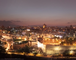 Yerushalayim dusk (jerusalemshots.com)